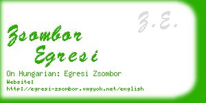 zsombor egresi business card